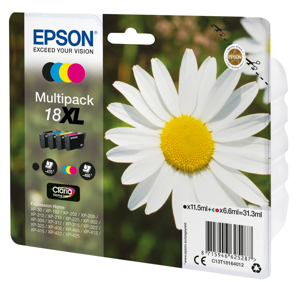 Epson Daisy 18XL Claria Home Multipack 4-colours Ink