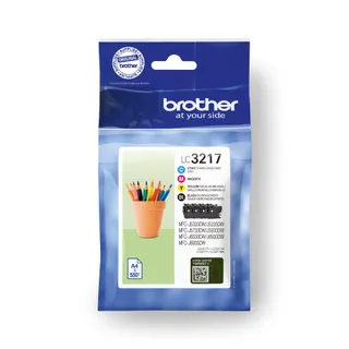 Brother LC3217VALDR ink cartridge 4 pc(s) Original Black, Cyan, Magenta, Yellow