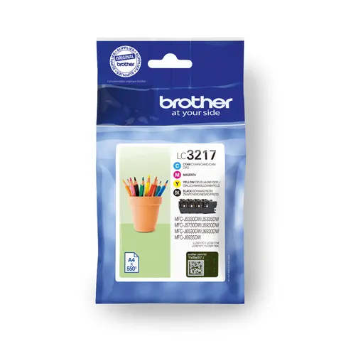 Brother LC3217VALDR ink cartridge 4 pc(s) Original Black, Cyan, Magenta, Yellow