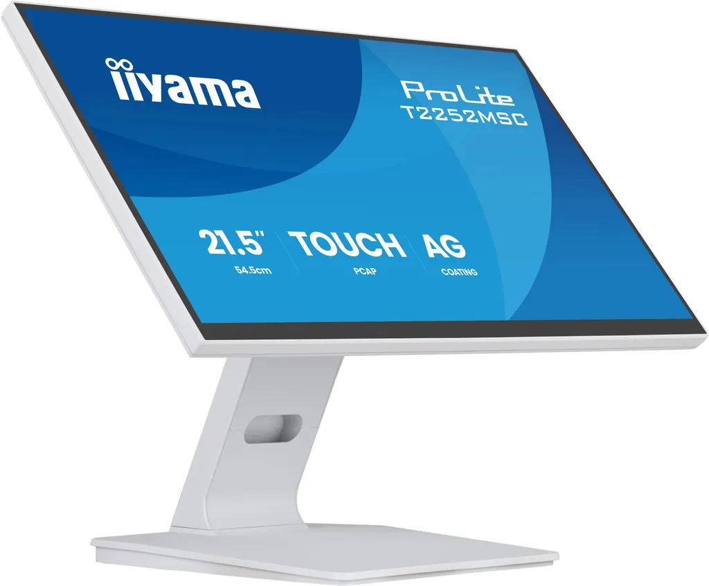iiyama ProLite T2252MSC-W2AG computer monitor 54.6 cm (21.5") 1920 x 1080 pixels Full HD LCD Touchscreen White