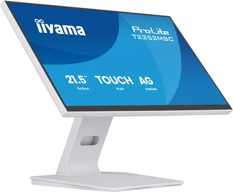 iiyama ProLite T2252MSC-W2AG computer monitor 54.6 cm (21.5") 1920 x 1080 pixels Full HD LCD Touchscreen White
