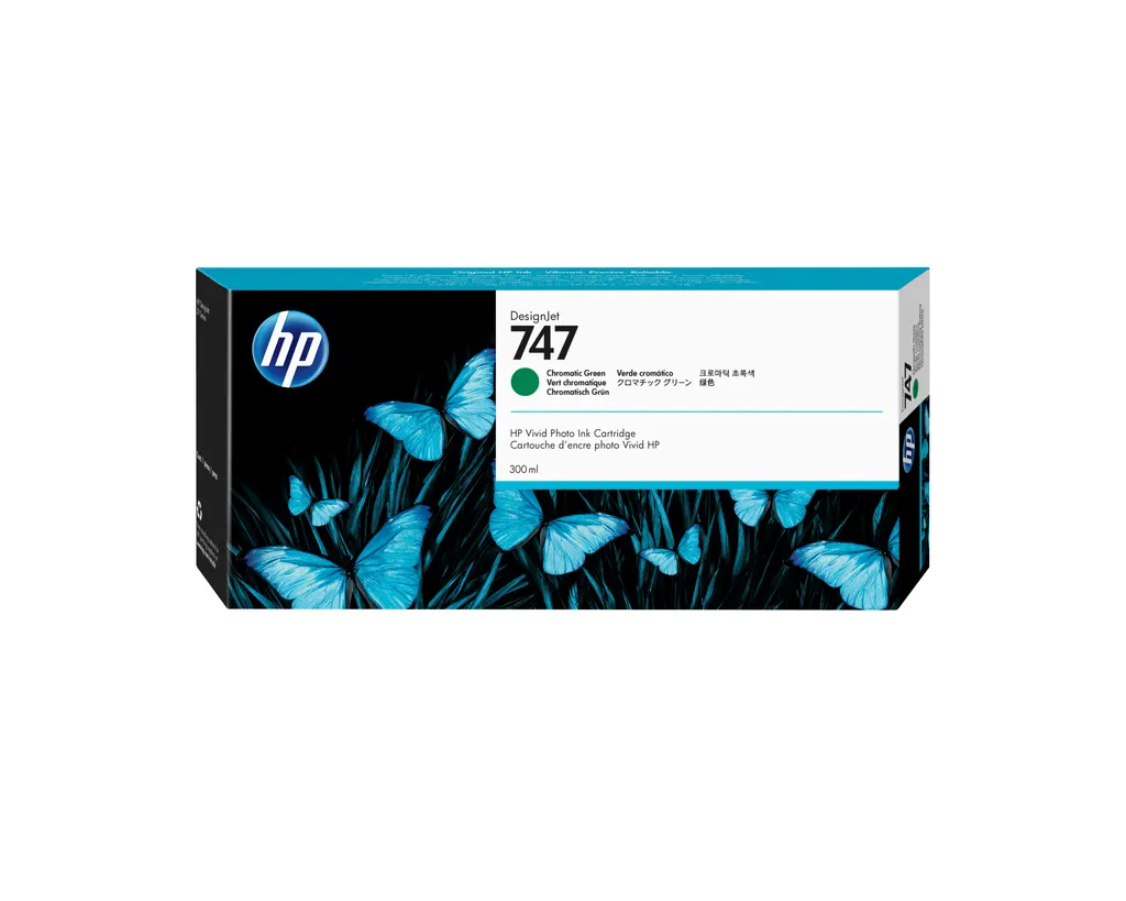 HP 747 300-ml Chromatic Green DesignJet Ink Cartridge