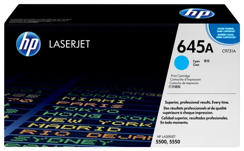 HP 645A Cyan Original LaserJet Toner Cartridge