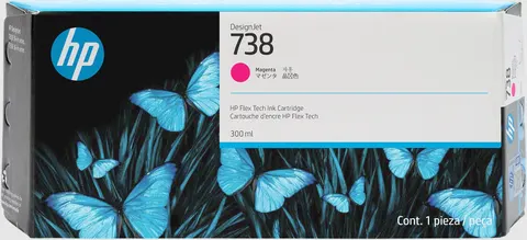 HP 738 300-ml Magenta DesignJet Ink Cartridge