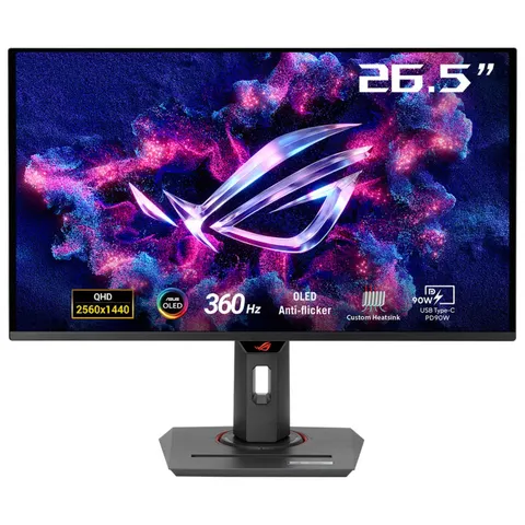 ASUS ROG Strix OLED XG27ACDNG computer monitor 67.3 cm (26.5") 2560 x 1440 pixels Quad HD QD-OLED Black