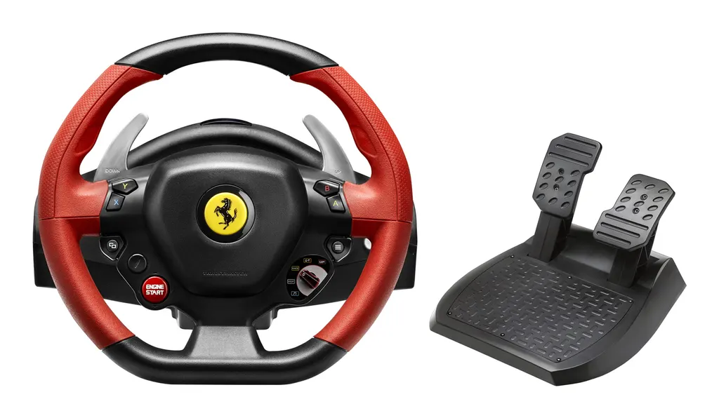 Thrustmaster Ferrari 458 Spider Black, Red USB Steering wheel + Pedals Xbox One