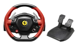 Thrustmaster Ferrari 458 Spider Black, Red USB Steering wheel + Pedals Xbox One