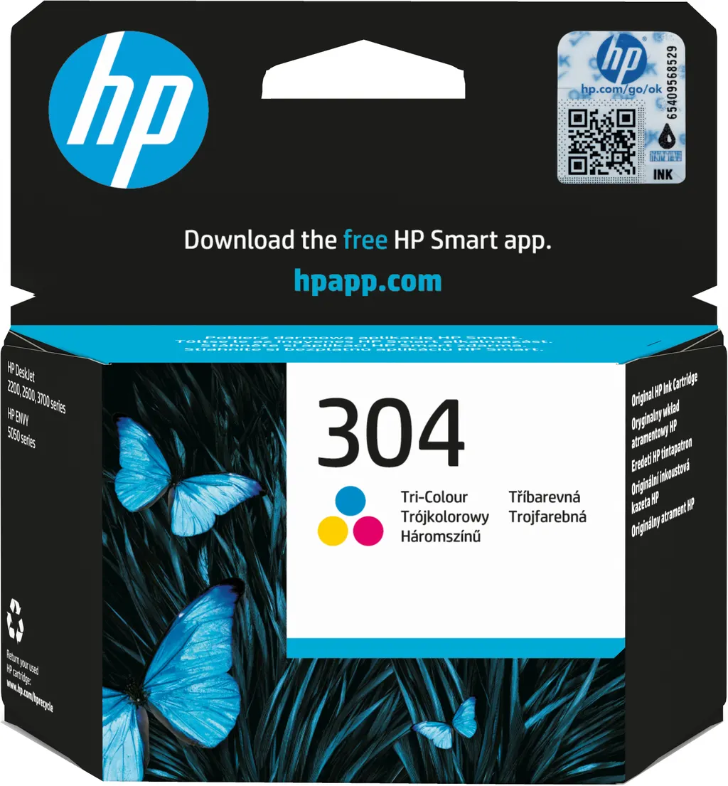HP 304 Tri-color Original Ink Cartridge