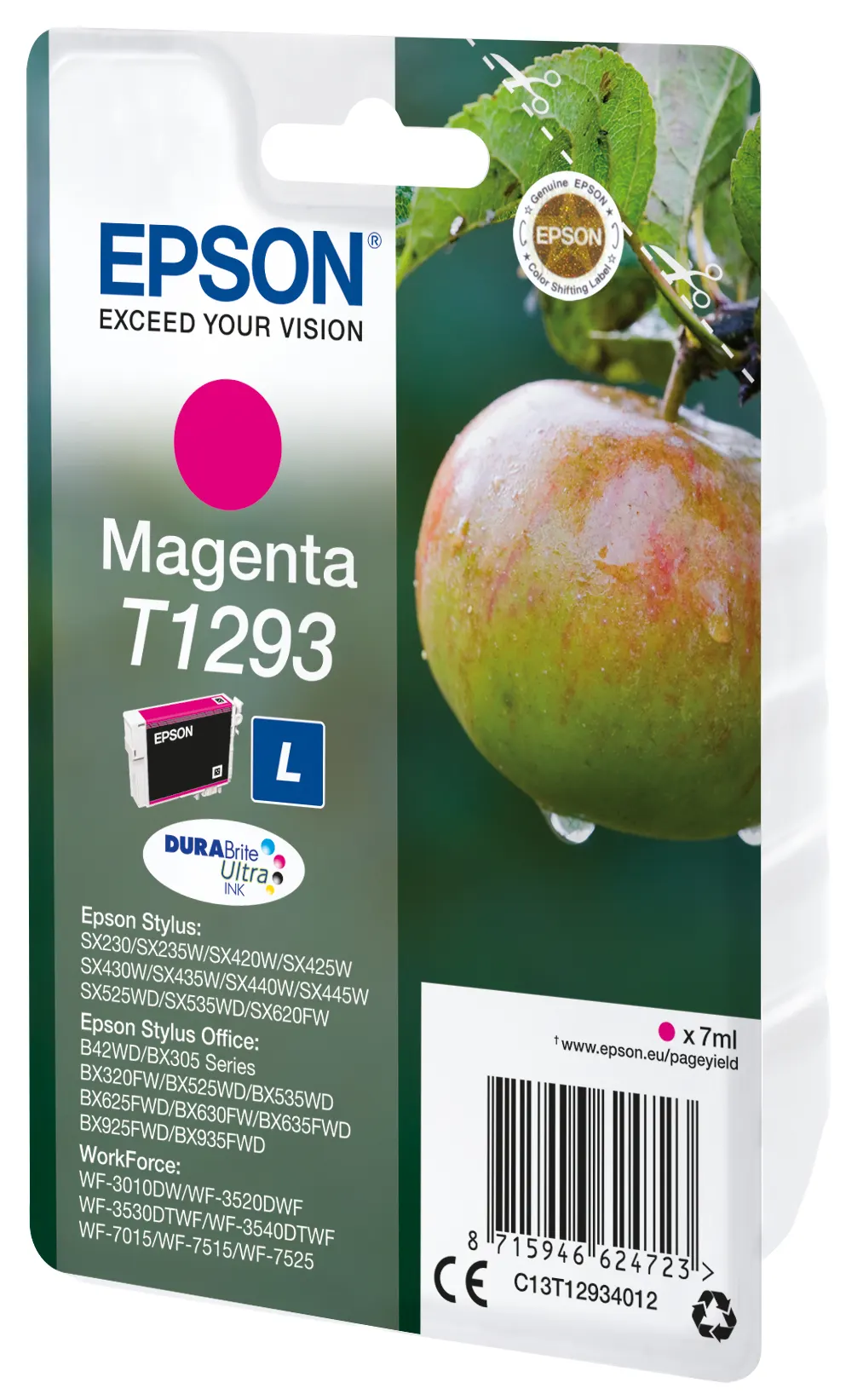 Epson Apple T1293 DURABrite Ultra Single Magenta Ink