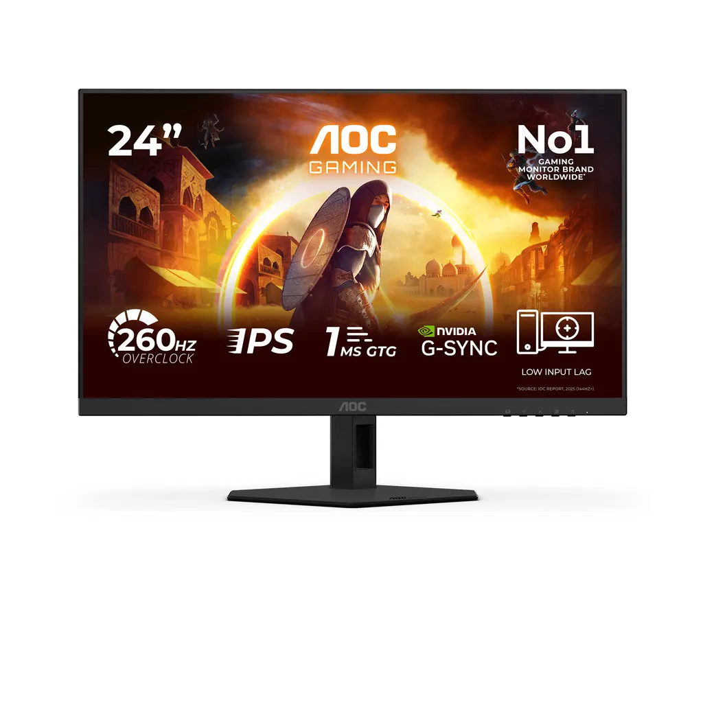 AOC G4 24G4ZREP computer monitor 60.5 cm (23.8") 1920 x 1080 pixels Full HD LCD Black, Red