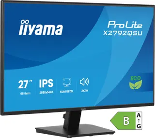 iiyama ProLite X2792QSU-B1 computer monitor 68.6 cm (27") 2560 x 1440 pixels Quad HD LED Black