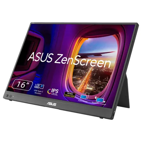 ASUS ZenScreen MB16FC computer monitor 40.6 cm (16") 1920 x 1200 pixels WUXGA LCD Black