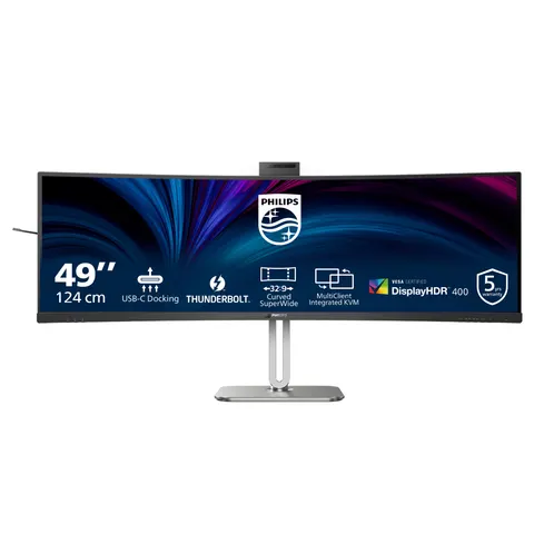Philips 49B2U6903CH/00 computer monitor 124 cm (48.8") 5120 x 1440 pixels Dual QHD LCD Grey