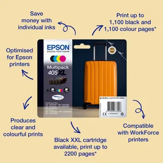 Epson Singlepack Magenta 405XL DURABrite Ultra Ink
