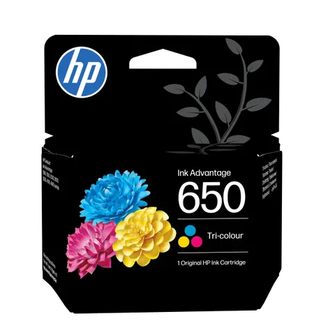 HP 650 Tri-color Original Ink Advantage Cartridge
