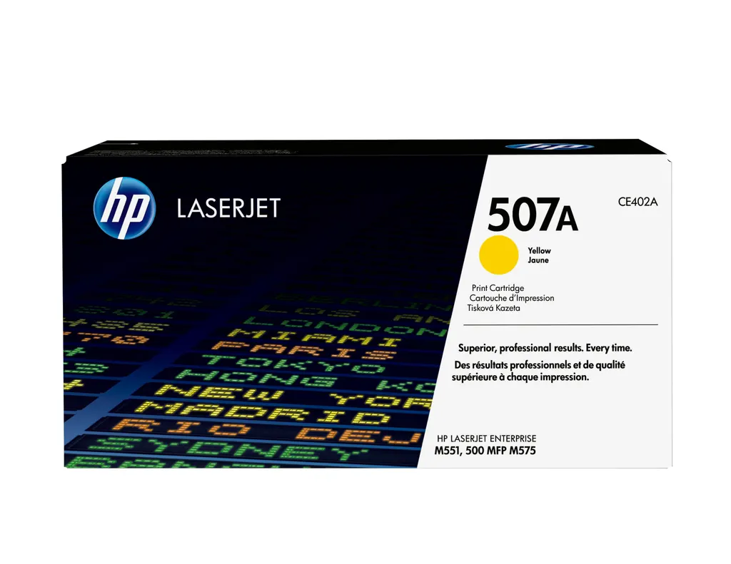HP 507A Yellow Original LaserJet Toner Cartridge
