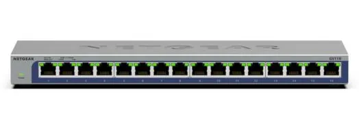 NETGEAR GS116 Unmanaged L2 Gigabit Ethernet (10/100/1000) Black