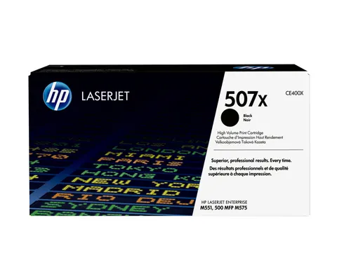 HP 507X High Yield Black Original LaserJet Toner Cartridge