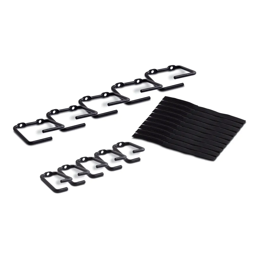 APC NetShelter Cable Management, Rings, Set of 5 small and 5 large, Black