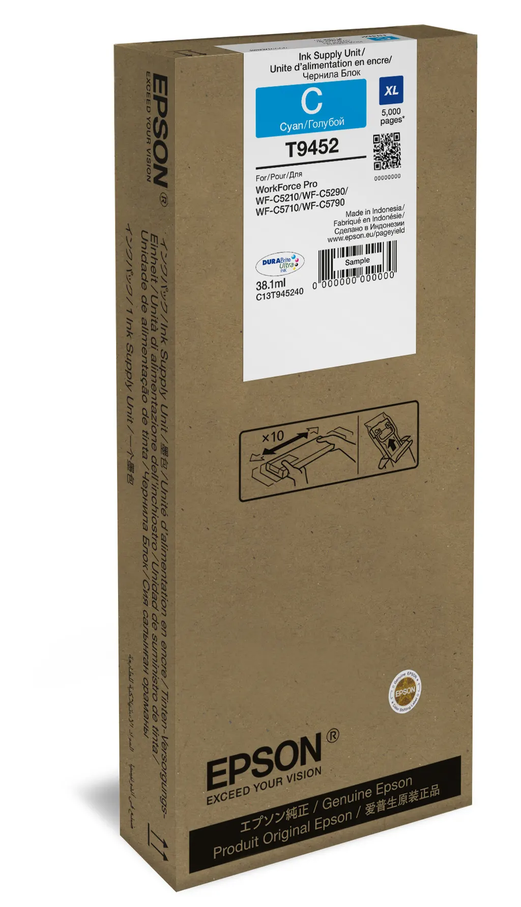 Epson WF-C52xx / WF-C57xx Series Ink Pack XL Cyan