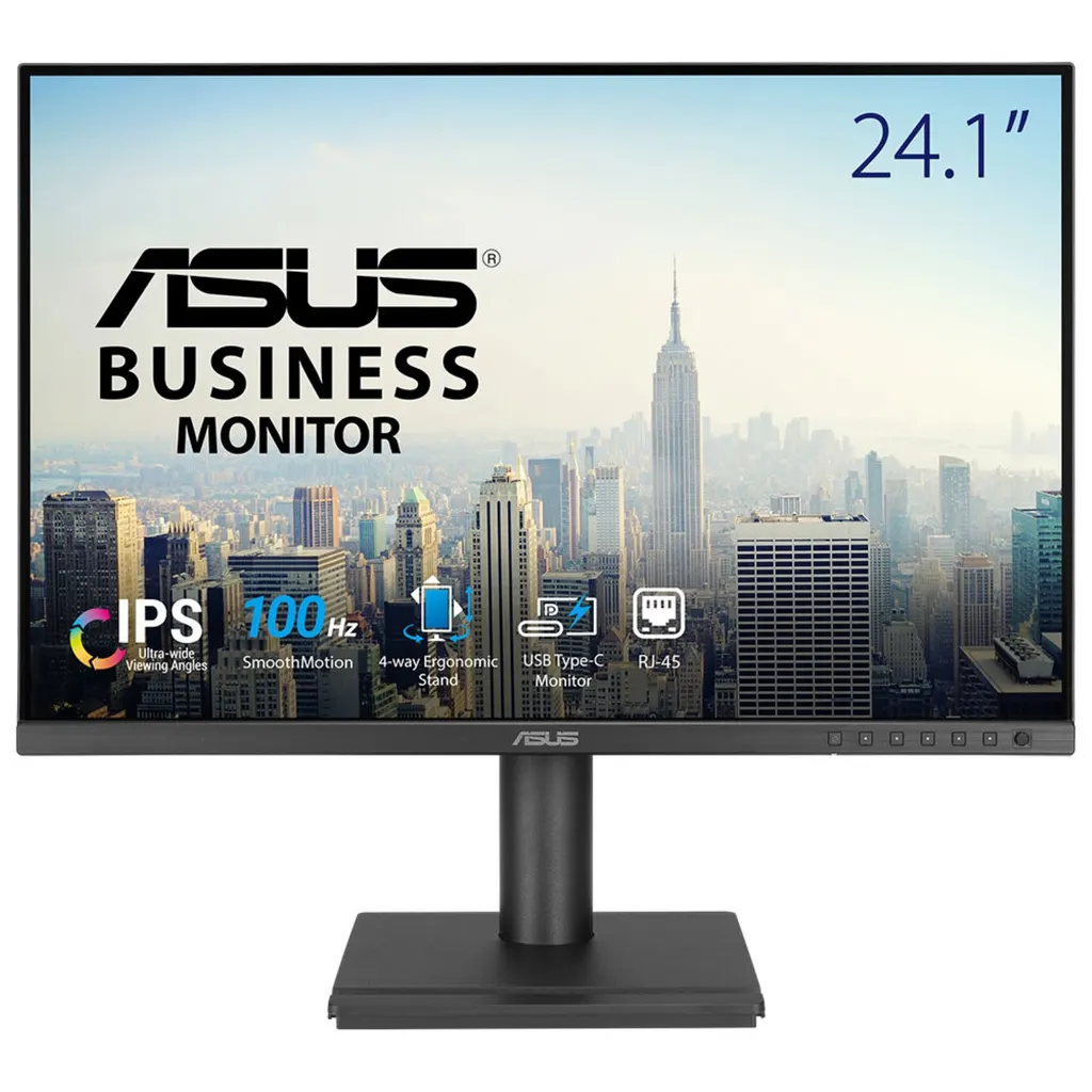 ASUS BE248CFN computer monitor 61.2 cm (24.1") 1920 x 1200 pixels WUXGA LCD Black
